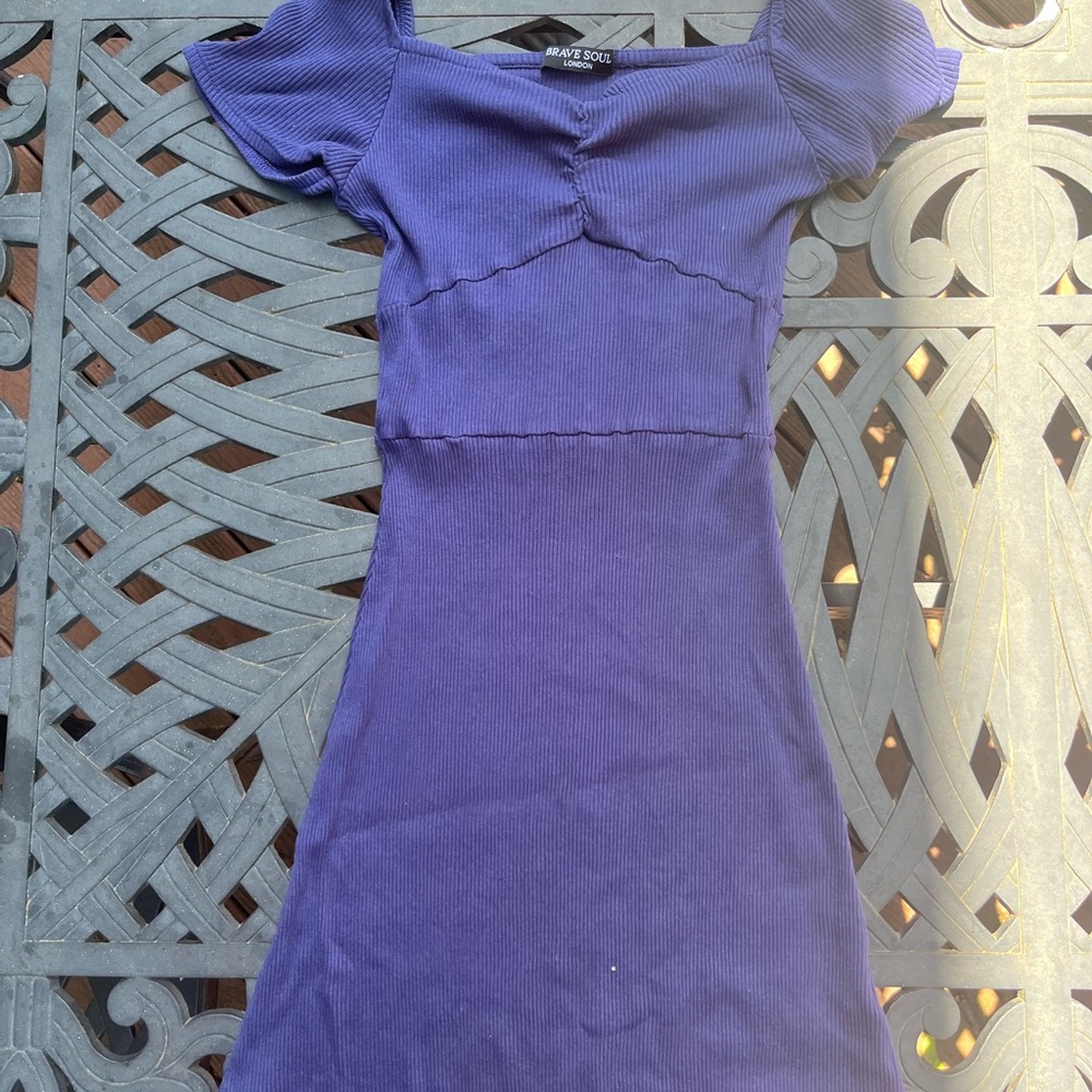 Cute women’s minidress navy blue medium